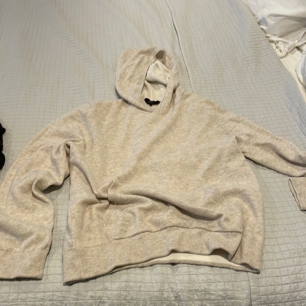 Vince marbled cream men’s hoodie size large